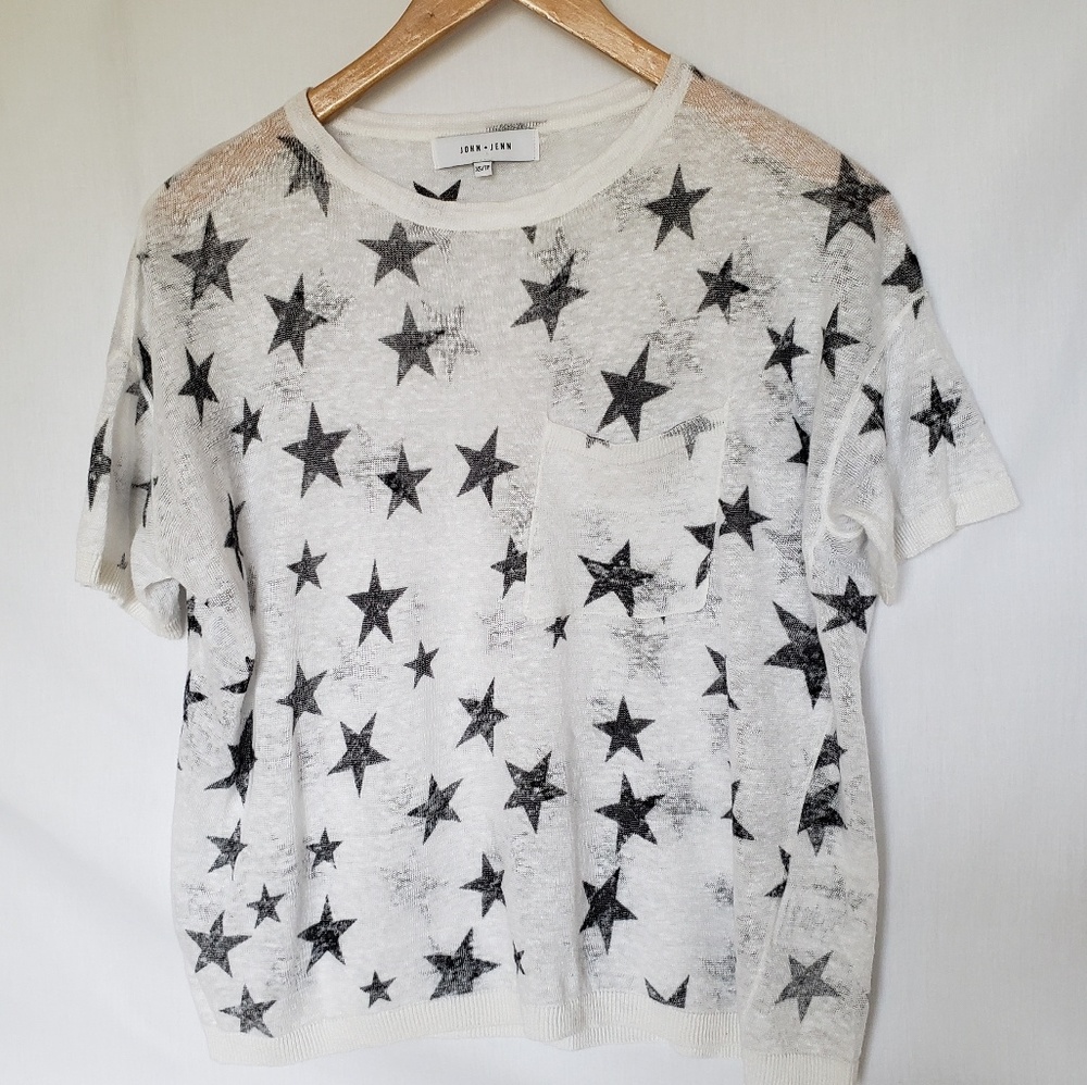 John + Jenn | star print sweater